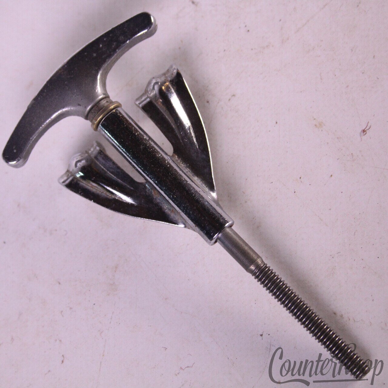 Ludwig Bass Drum Tension T-Rod+Claw 3 7/8"Chrome Vintage 60s Super Classic USA* — main photograph