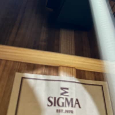 Sigma Grand OM Acoustic Electric Guitar Fishman New Strings w/ Case image 7
