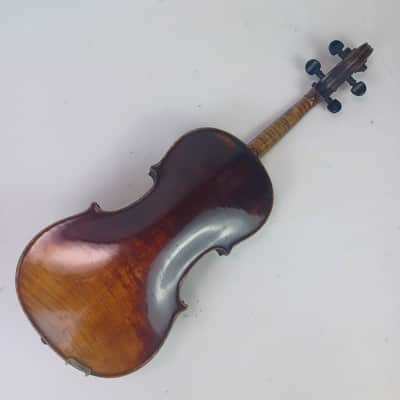 Paris fe, 70 1870 label Violin 4/4 +Repaired 1950 Donovan Gorman Port Huron,MI image 5