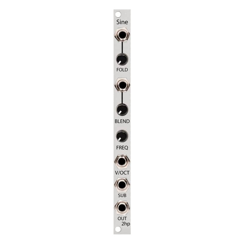 2hp SINE Eurorack Oscillator Module (Silver) image 1