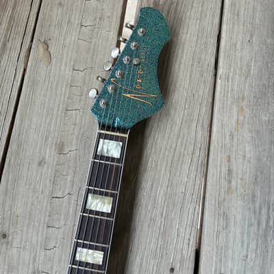 YouTube Vid in Description!! JD Simo’s Novo Serus J Merman Sparkle Modified original soft case electric guitar image 6
