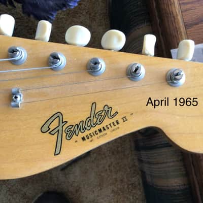 Fender Musicmaster II 1965 - Olympic White (With age related yellowing) image 8