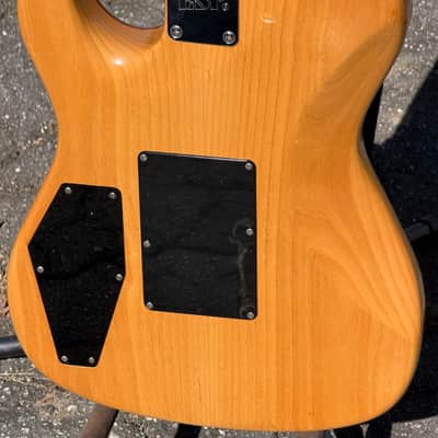 2000s ESP TE-350DT Telecaster W/Floyd Rose HSS Natural Flame Koa Tele TE350 image 7