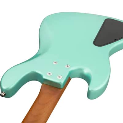 Sadowsky MetroExpress 21-Fret Vintage M Bass, Morado Fingerboard, 4-String - Solid Sage Green Metallic High Polish image 6