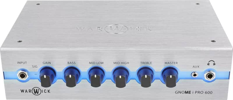 Warwick Gnome i Pro Bass Amplifier Head, 600W, Silver image 1