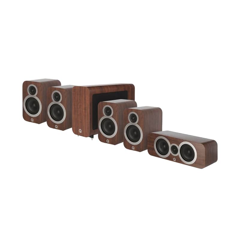 Q Acoustics 3000i 5.1 (3010i)  Home Theater Speaker Package English Walnut image 1