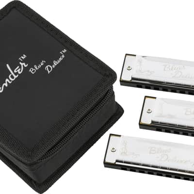 Fender Blues Deluxe Harmonica (Set of 3) image 1