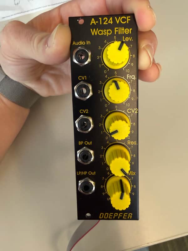 Doepfer A-124 VCF5 Wasp Filter Special Edition 2010s - Black with Yellow Knobs