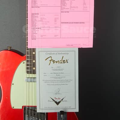 Fender Custom Shop Telecaster 63 Journeyman 2017 - Candy Apple Red (COD 2086UG) image 11