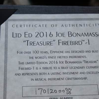 EPIPHONE "Joe Bonamassa Limited Edition Treasure Firebird Polymist Gold" GIGBAG, 3, 13 KG image 24