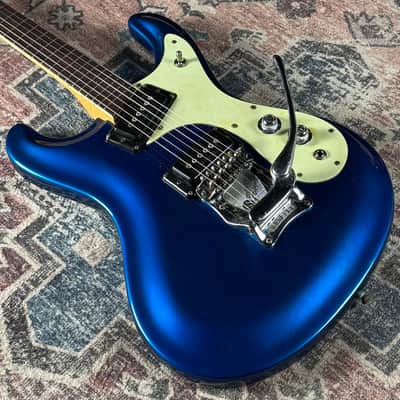 1965 Mosrite Ventures Model Blue Metallic Vintage Made In USA Electric Guitar W/ Original Hardshell Case! image 9
