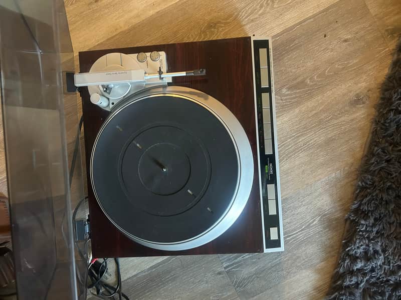 Denon DP-45F direct drive fully automatic turntable system image 1