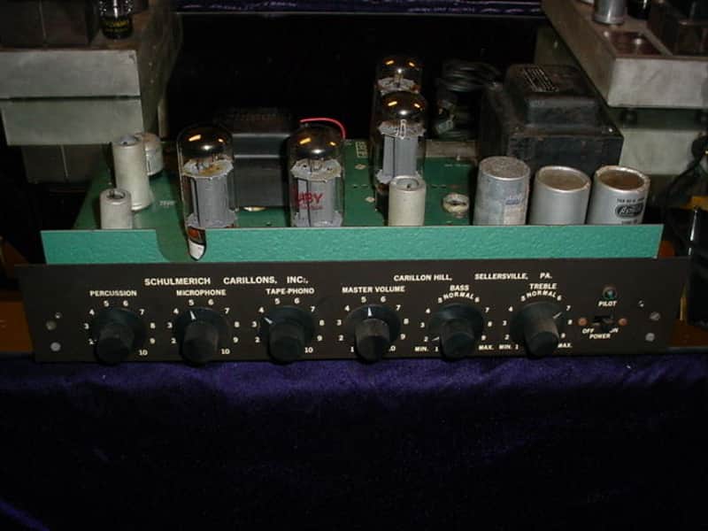 Schulmerich Carillons Mono Tube Amplifier Uses 4 6L6GC Output Tubes Well Made image 1