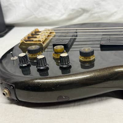 Ibanez MC924 mc 924 Musician 4-string Bass with Case - MIJ Made In Japan 1983 - Metallic Black image 16