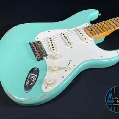 Fender Custom Shop Limited Edition Fat '50s Strat Relic - Super Faded Aged Sea Foam Green image 8