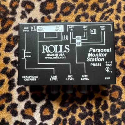 Rolls PM351 Personal Monitor Station 2010s - Black image 2