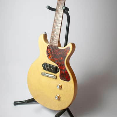 Gibson Custom Shop Les Paul Junior Double Cut (DC) 2007 - T.V. Yellow / Split-Pea Soup image 2