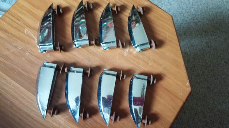 Royal Star Hoshino Pre Tama Crystar Bass Drum LUGS SET OF 8 60s 70s SONOR TEARDROP 16 AVAILABLE image 1