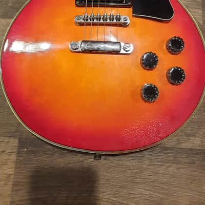 Harmony H-90 Single Cut Late 70s Lawwsuit Era Red Cherryburst image 2