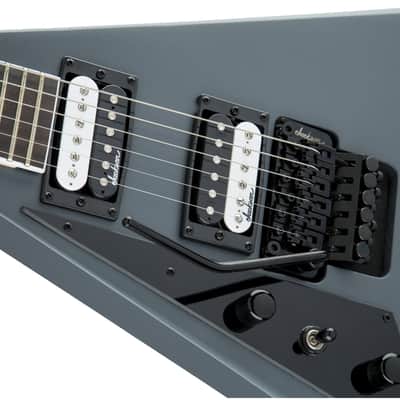Jackson JS32 Rhoads Left Handed Satin Gray Electric Guitar, Amaranth Fretboard image 6