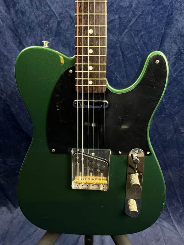 Fender MIJ 60's Telecaster Rosewood FB in Sherwood Green Metallic Pre-owned image 1
