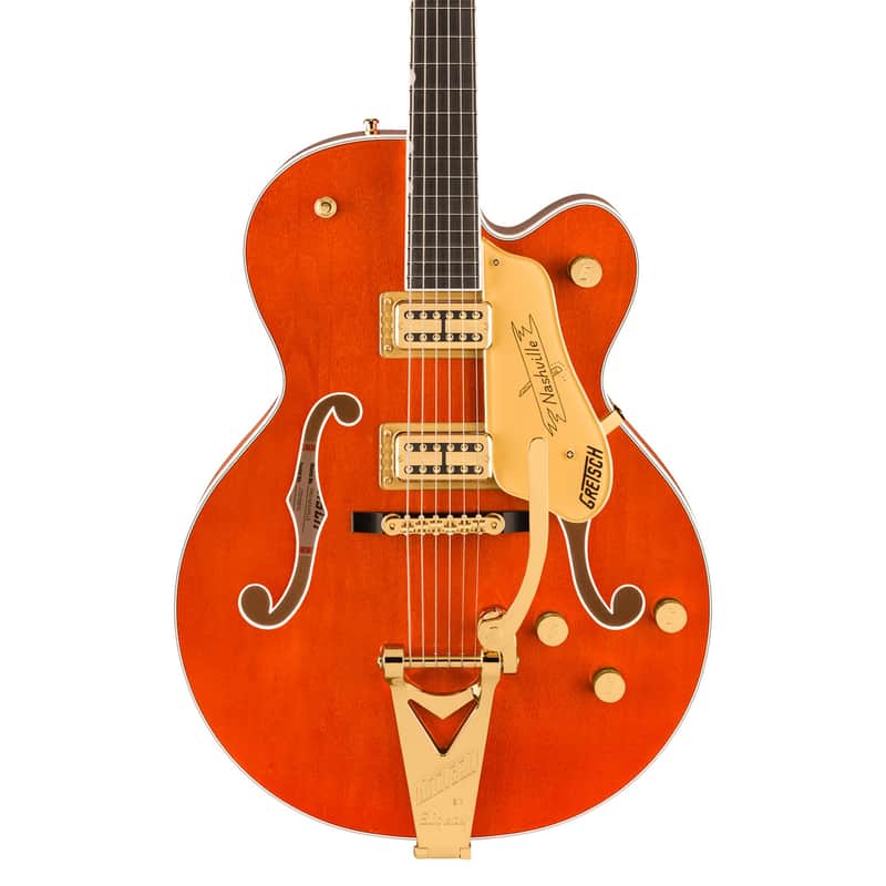 Gretsch Nashville Hollow Body with String-Thru Bigsby and Gold Hardware - Ebony Fingerboard, Orange Stain image 1
