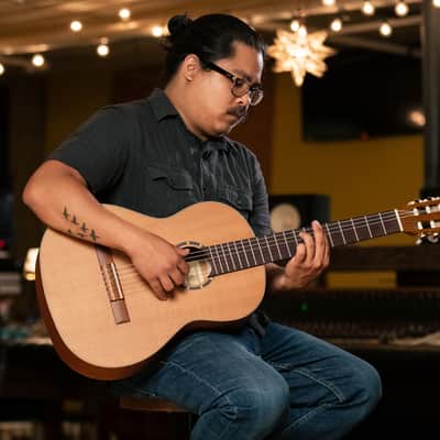 Ortega R131 Family Series Pro Solid Cedar Top Mahogany Neck Nylon 6-String Classical Acoustic Guitar w/Gig Bag image 16