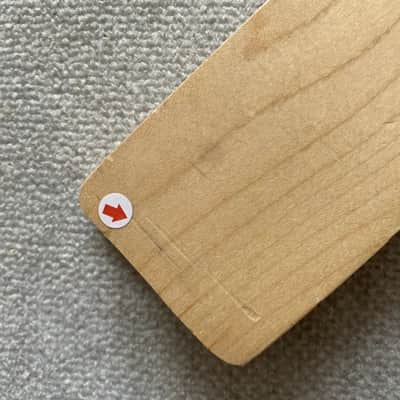 Short Scale Maple Wood Guitar Mini Neck, 21 Frets Fingerboard image 6