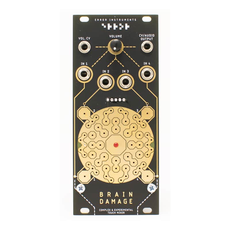 Error Instruments Brain Damage Eurorack Mixer & Control Surface Module (Gold) image 1