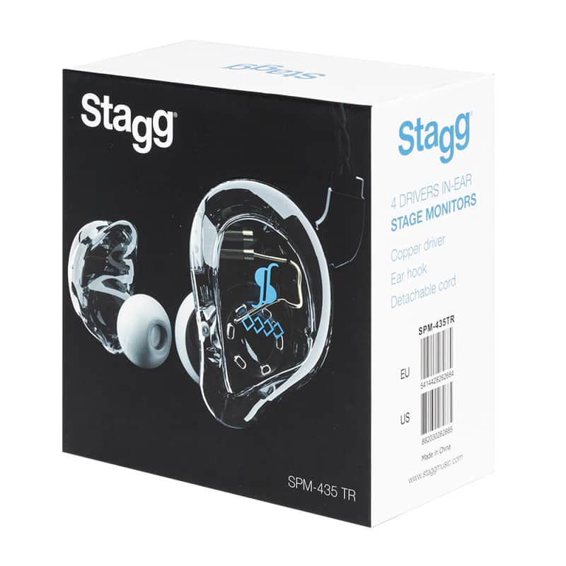 Stagg SPM-435 In-Ear Monitors - Transparent image 1