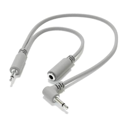 ExcelValley [13-Pack | 15 cm - 5.91"] Right Angle Hopscotch Mono Splitter Y Patch Cables TS 3.5mm 1/8" Eurorack Synth image 3
