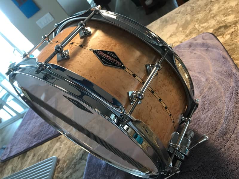 2012 Signed Craviotto 13 X 6 BIRDSEYE MAPLE W/Inlay image 1