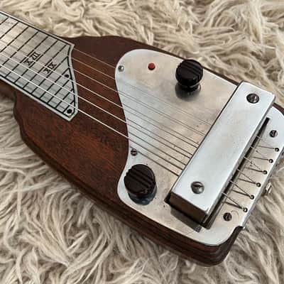 Vintage 1946 Fender Deluxe Organ Button Dark Mahogany Lap Steel Electric Guitar 1940s '40s image 3