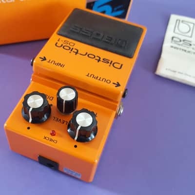 Boss DS-1 Distortion (Black Label) Vintage 1989 - Orange image 4