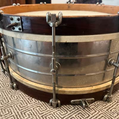 Wilson Brothers 1920s 14x5 NOB snare 20s - Nickle image 3