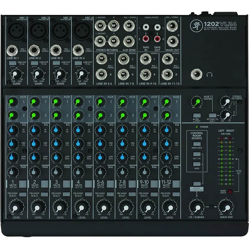Mackie 1202VLZ4 12-Channel Mic / Line Mixer | Reverb