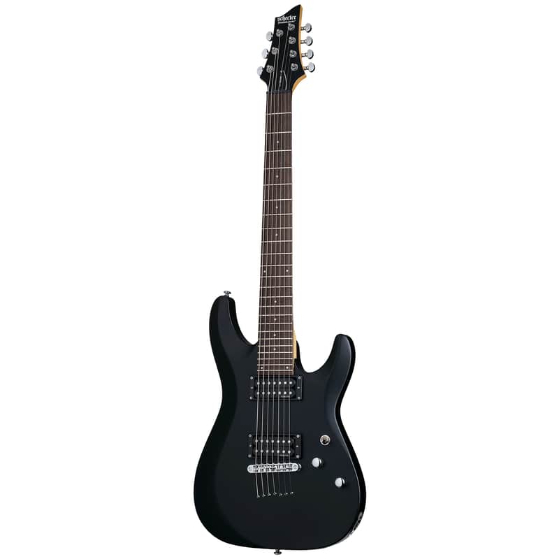 Schecter C-7 Deluxe - Rosewood Fingerboard, Satin Black