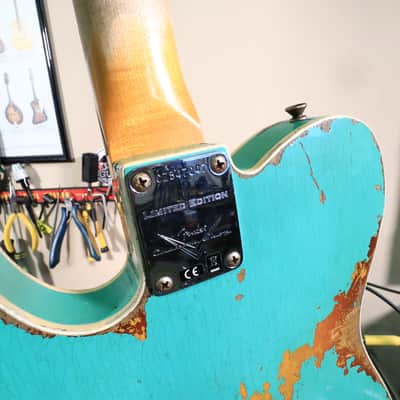 2020 Fender Custom Shop 60 HS Telecaster Custom Heavy Relic Sea Foam Green L.E. image 20