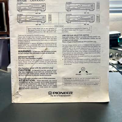 Pioneer PD-M552 Multi Play 6-Disc CD Player w/ Magazine, Remote, Instructions; For Parts image 6