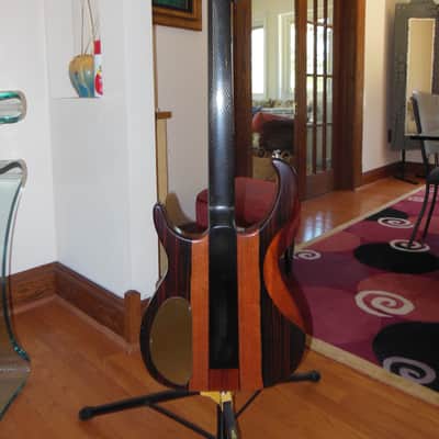 Modulus Neck Thru Pre TBX Short Scale Built like an Alembic Graphite neck thru 1980's Cocobolo image 2