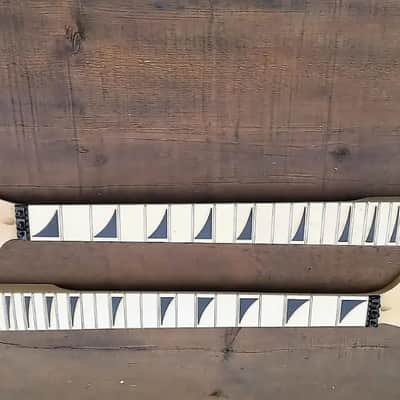 24 SHARK FIN BANANA NECK MAPLE GUITAR NECK WITH FLOYD ROSE NUT INSTALLED DIY NECK image 3