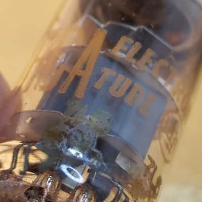 Amperex 6922 AT1000 TESTED Vacuum Tube Gold Pins USA E88CC dual triode 1960-1969 image 12
