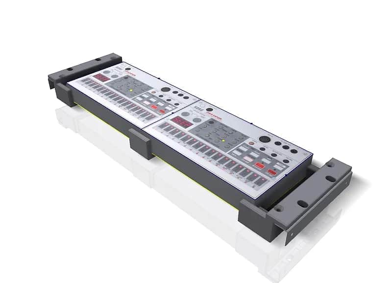 Rack adapter for 2 x korg volca series - 3dstudiofurniture image 1