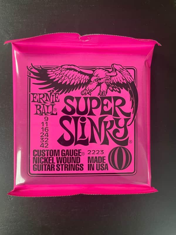 Ernie Ball 2223 Super Slinky Nickel Electric Guitar Strings (9-42) 2010s - Silver image 1