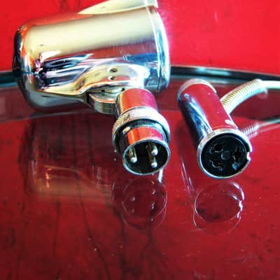 Vintage 1960's Astatic 10DA dynamic microphone Hi Z modified harp mic w F-11 adapter image 12