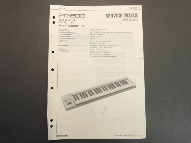 Roland PC-200 Service Manual image 1