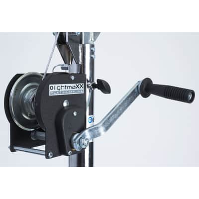 lightmaXX LS-4000 PRO WIND-UP STAND 4m, TV-spigot, TÜV/GS, 85kg - Crank Stand image 3