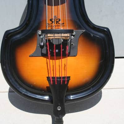 Ray Ramirez Baby Bass Early 2000s Mahogany Sunburst image 10