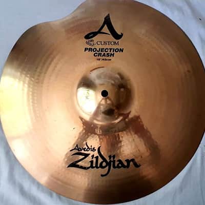 Zildjian 16" A Custom Projection Crash Cymbal 1996 - Present REPAIRED Good - Brilliant image 1