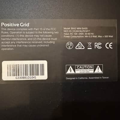Positive Grid BIAS Mini 300-Watt Bass Amp Head 2010s - Black image 9